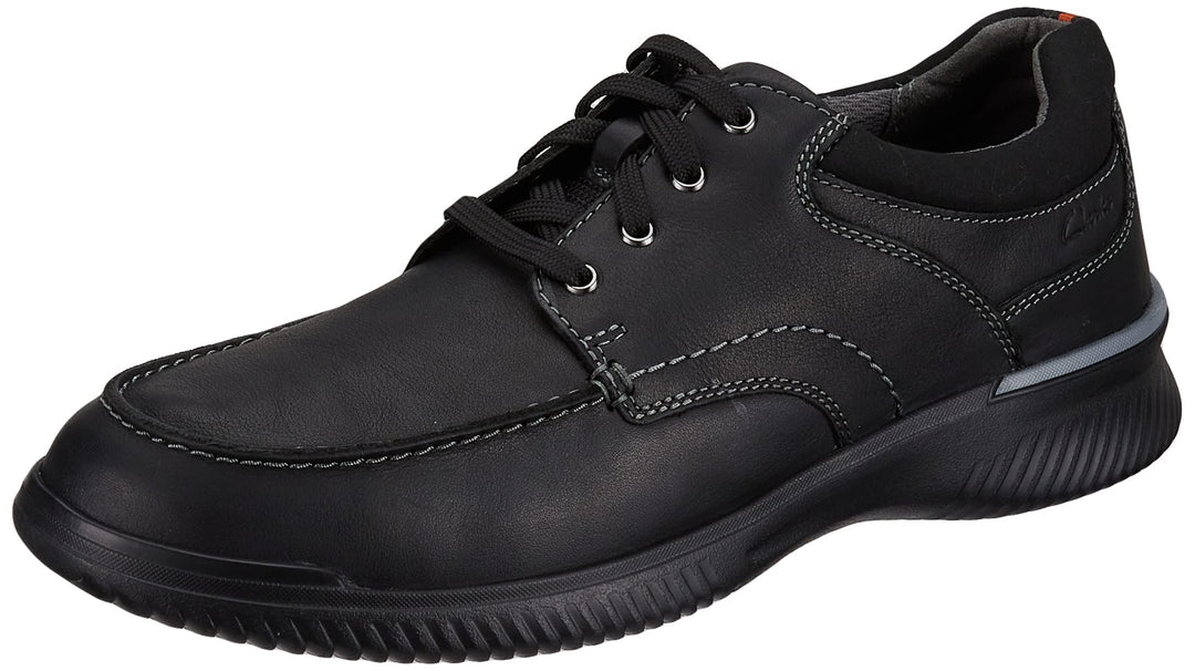 Clarks Herren Donaway Edge Oxford 41.5 EU Black Leather, 41.5 EU Black Leather