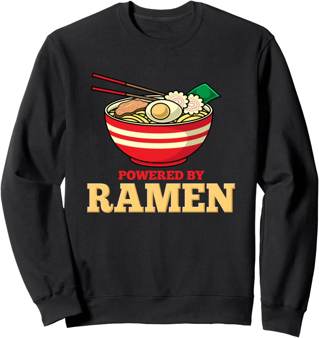 Powered By Ramen - japanische Nudeln Sweatshirt