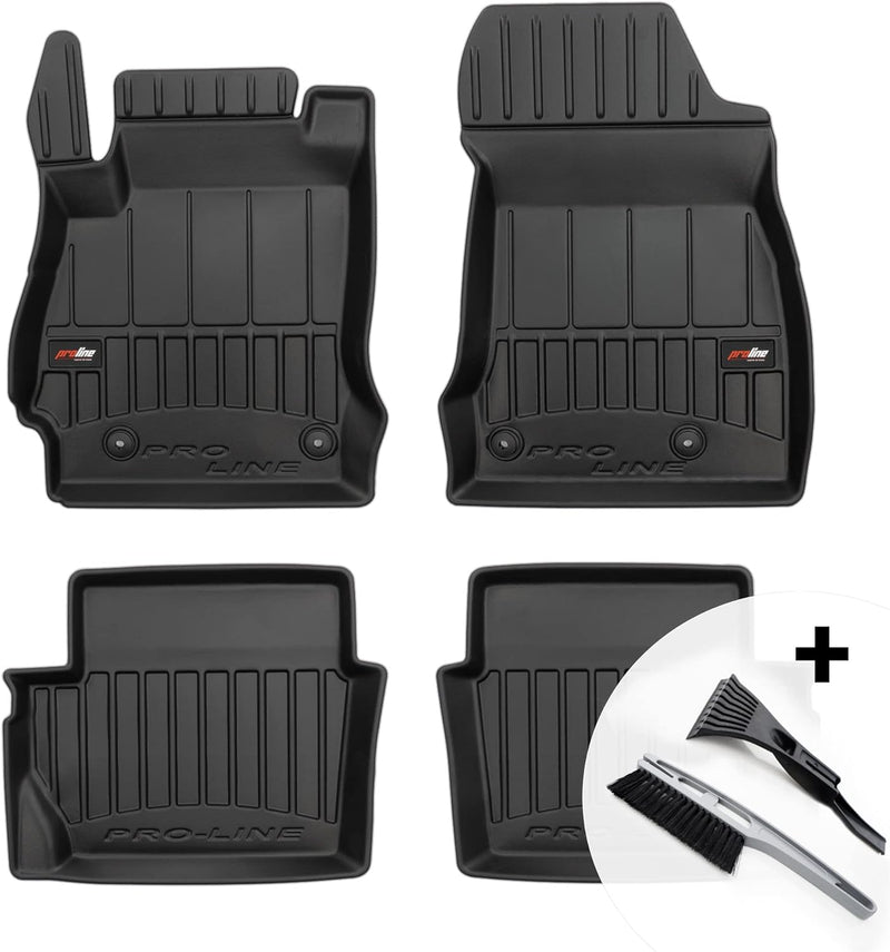 moto-MOLTICO 3D Gummimatten Auto Fussmatten Gummi Automatten 4-teilig Set - passend für Mazda 2 II 2