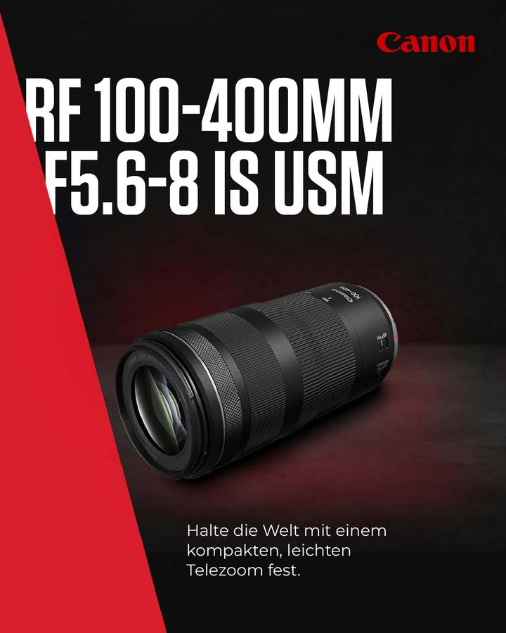 Canon Objektiv RF 100-400mm F5.6-8 is USM Supertele-Objektiv passend für Kameras der Canon EOS R Ser
