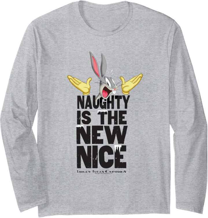 Looney Tunes Bugs Bunny Naughty Christmas Weihnachten Langarmshirt