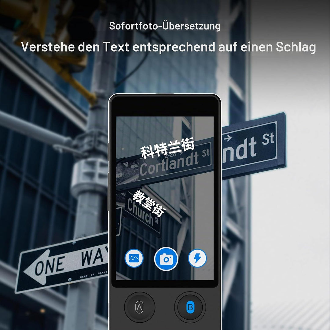 ANFIER Offline Sprachübersetzer [Neuester AI-Sprachübersetzer - W12] 144 Sprachen und Akzente mit 3,