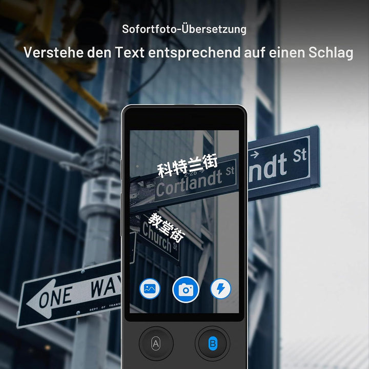 ANFIER Offline Sprachübersetzer [Neuester AI-Sprachübersetzer - W12] 144 Sprachen und Akzente mit 3,