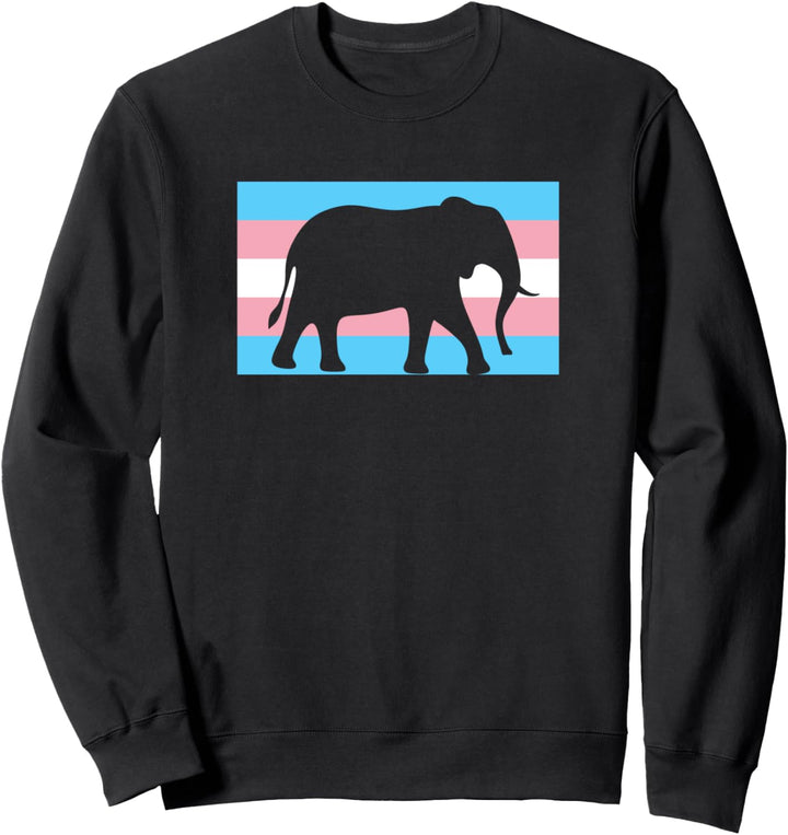 Niedlicher Baby-Elefant Love Transgender Pride Flagge Stuff Trans Sweatshirt