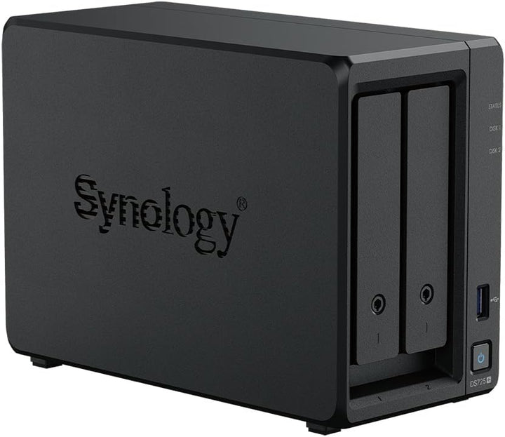Synology DS725+ 4TB Bundle Western Digital (WD Red Plus 2X 2TB) 2 Bay Plus Serie mit Ryzen R1600, 4G