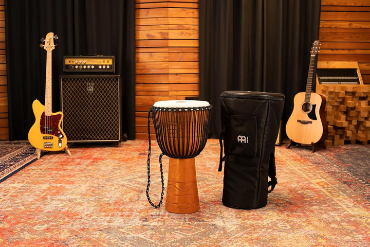 Meinl Percussion ADJ2-L+BAG Djembe, Water Rhythm Series (Large), 30,48 cm (12 Zoll) Durchmesser, ink