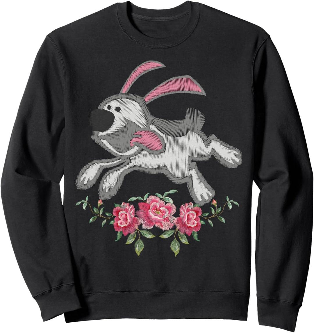 Disney Mulan Little Brother Faux Embroidery Sweatshirt