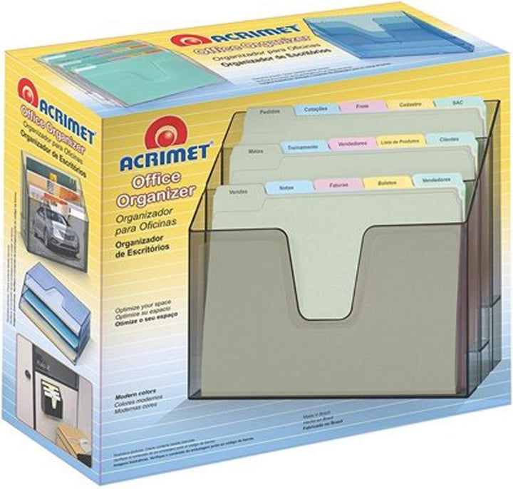 Acrimet Unterlagenhalter Dreifach Horizontalen (Weisse Farbe)