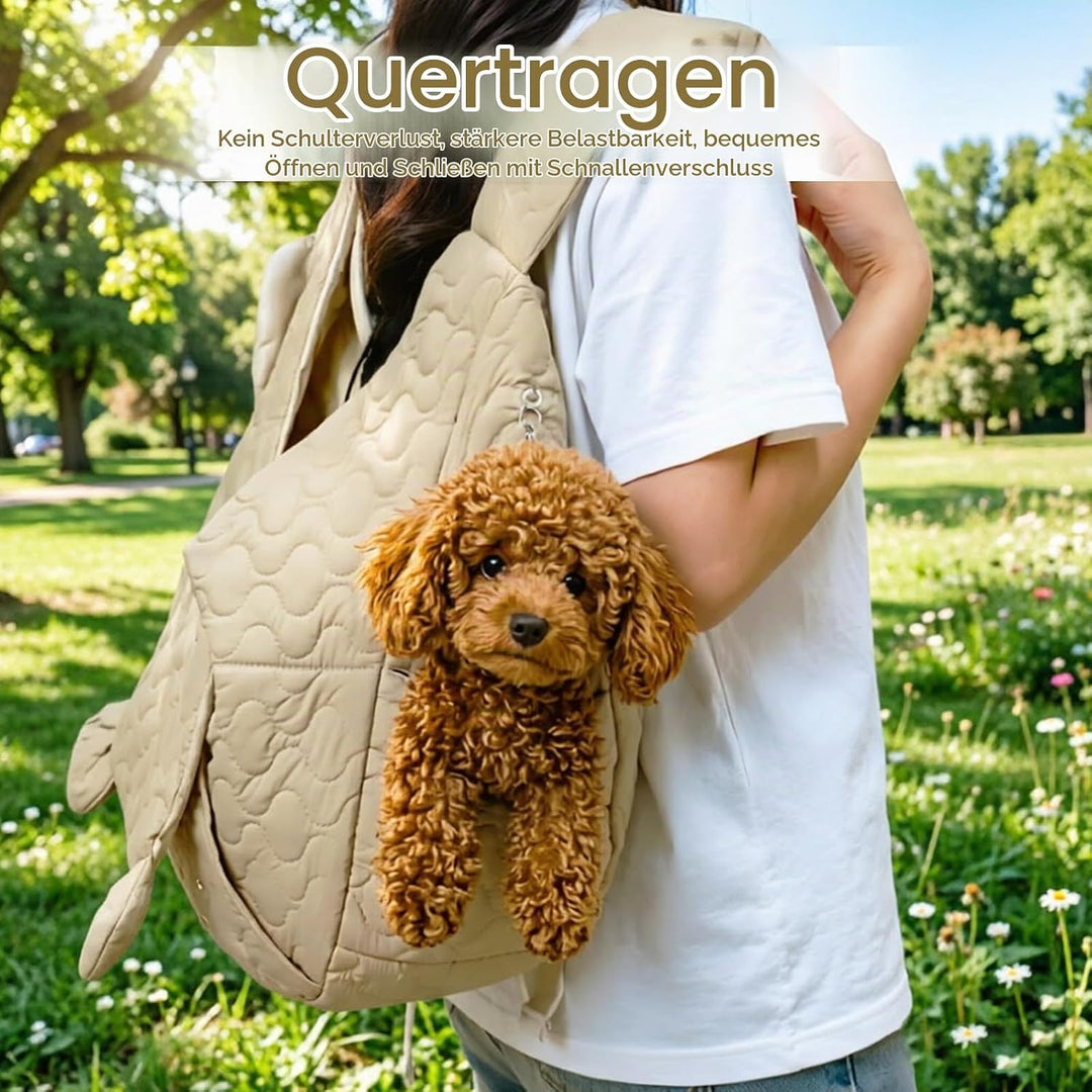 Hunderucksack, Hundetasche für Kleine Hunde 10kg, Hundetragetasche mit verstellbarem Schultergurt zu