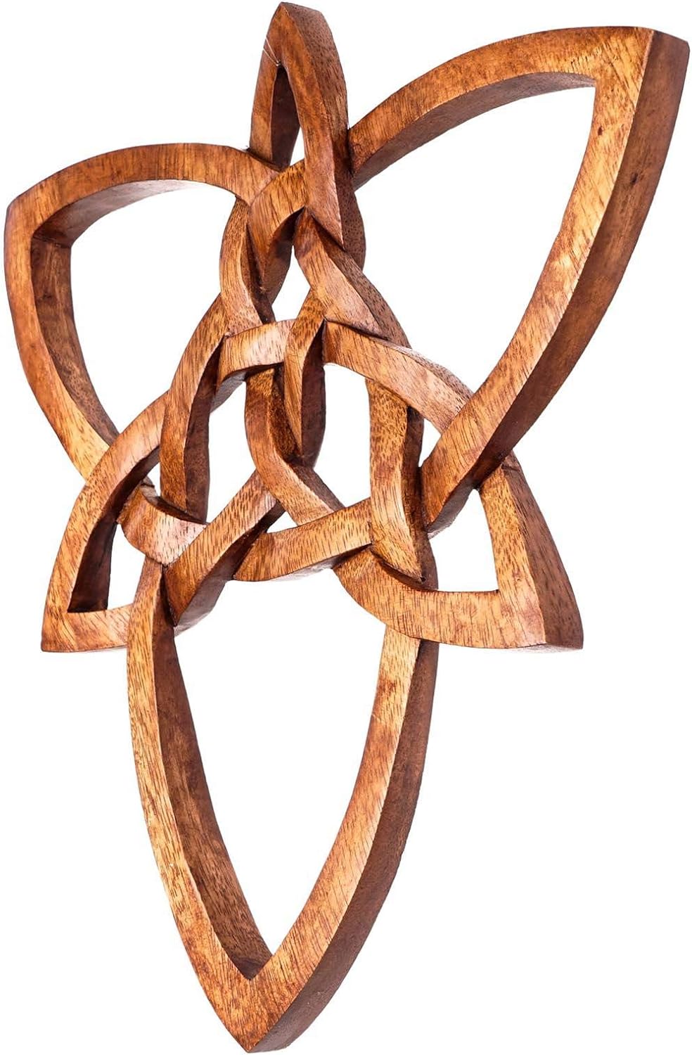 Windalf Amulett Holzbild TRIANY h: 28 cm Triade & Kelten Knoten Glückssymbol Handarbeit aus Holz