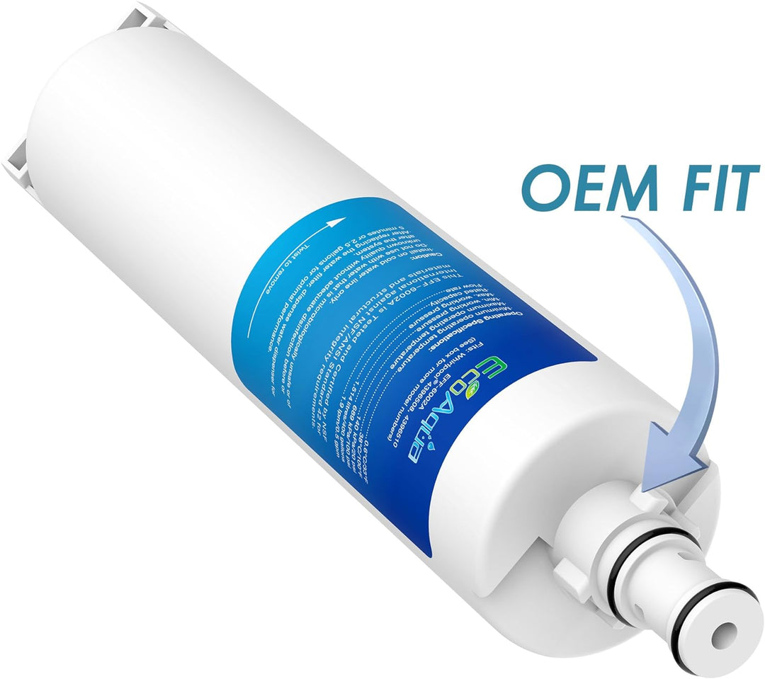 EcoAqua EFF-6002A Kühlschrank Wasser Kühlschrank Filter Kompatibel mit Whirlpool 4396508, SBS002; Ho