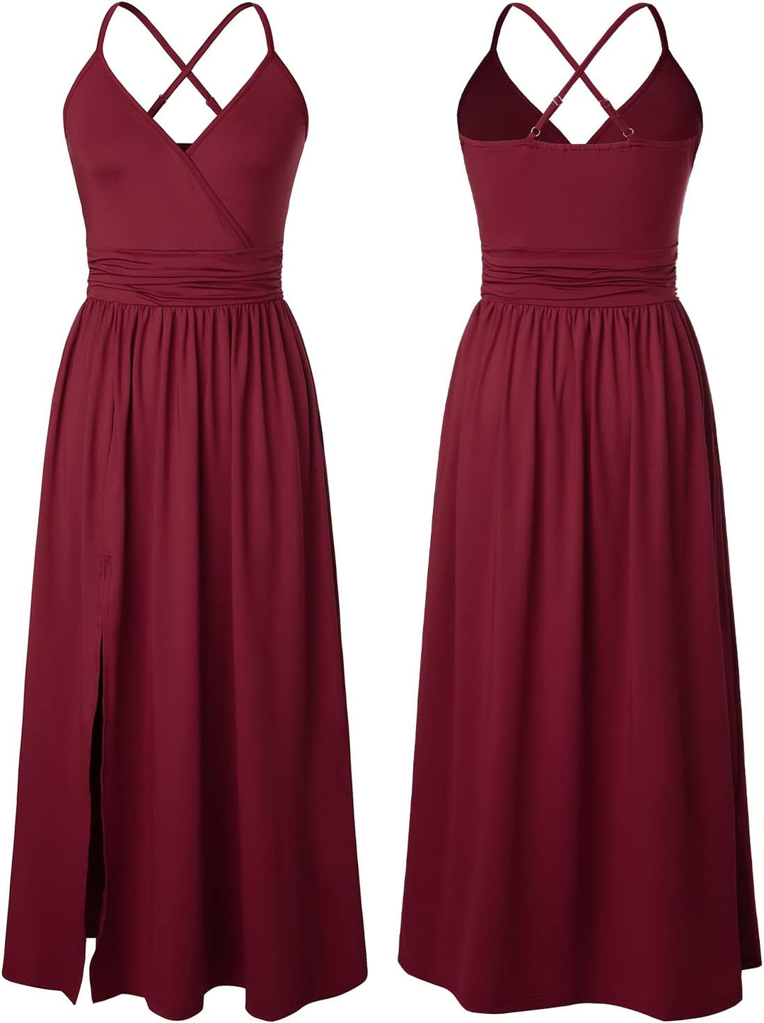 JENJON Damen Sommer Kleid Elegant Off Shoulder Kurzarm Ohne Arm V-Ausschnit Tunika Maxikleider Casua