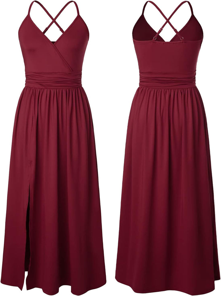 JENJON Damen Sommer Kleid Elegant Off Shoulder Kurzarm Ohne Arm V-Ausschnit Tunika Maxikleider Casua
