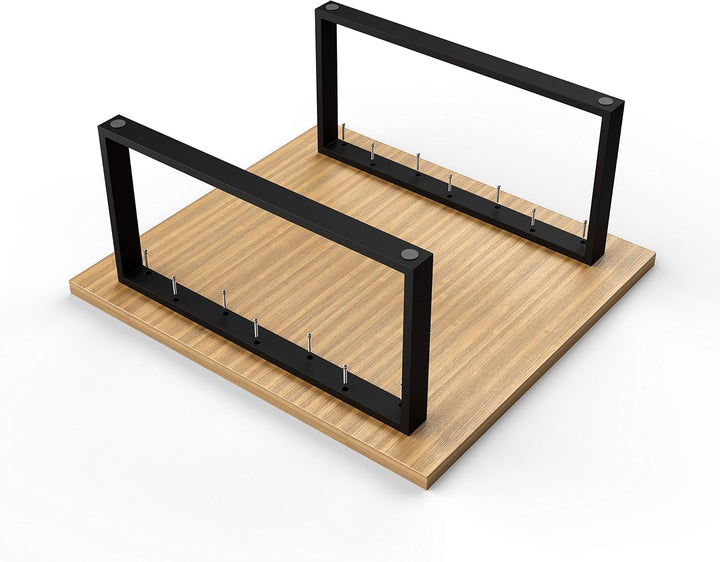 sossai® Couchtischkufen aus Stahl (pulverbeschichtet) | CKK1 | Farbe: Schwarz | Breite 60 cm x Höhe