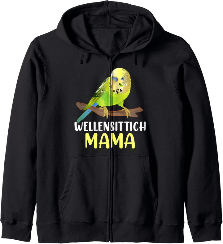 Wellensittich Mama Sittich Kapuzenjacke