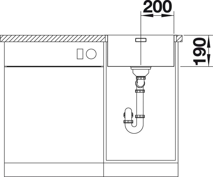 BLANCO ANDANO 400-IF | Edelstahl | Einbauart: Einbau von Oben & Flächenbündig | ohne Ablauffernbedie