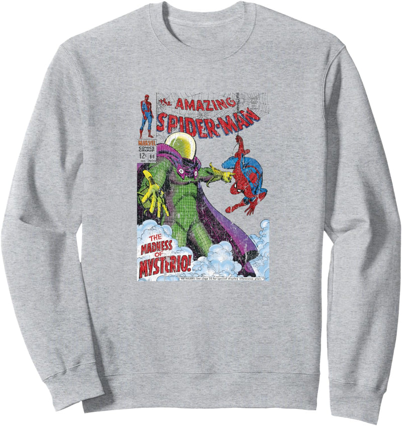 Marvel Spider-Man Retro Comic Cover Madness Of Mysterio Sweatshirt