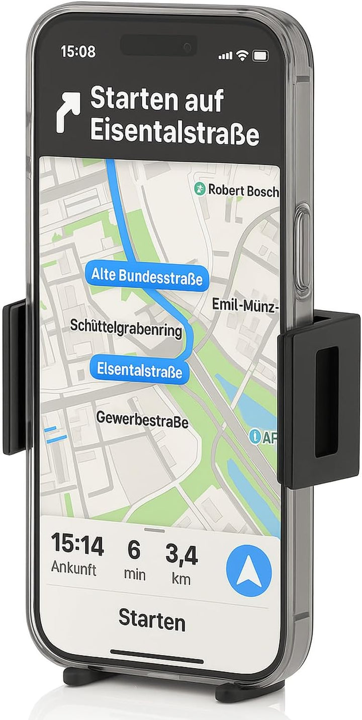 Wicked Chili Universal KFZ Halterung kompatibel mit iPhone 17, 16, 15, 14, 13, Samsung Galaxy A15, A