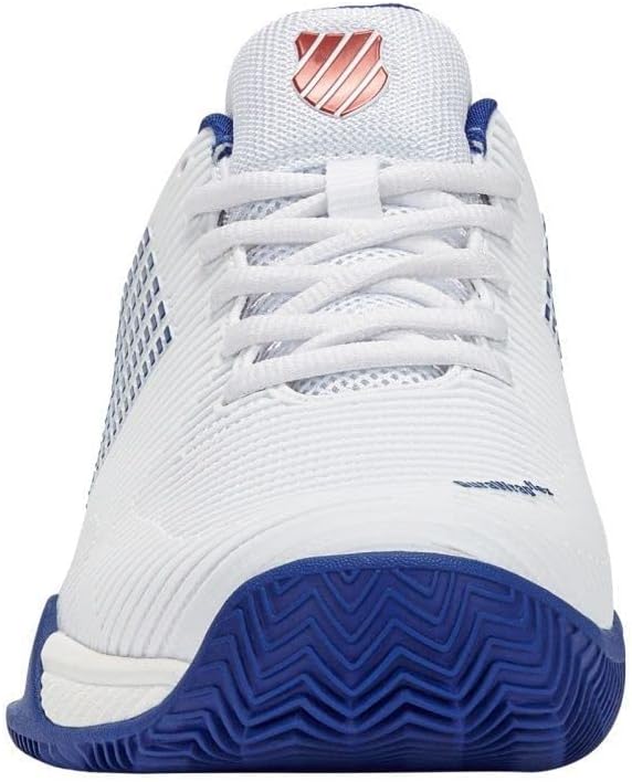K-Swiss Herren Hypercourt Express Clay Tennisschuhe Sandplatzschuh Weiss - 42.5 EU White Bleu Mars R