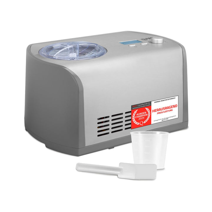 TZS First Austria Eismaschine mit Kompressor | Ice Cream Maker selbstkühlend mit entnehmbarem 1,2 Li