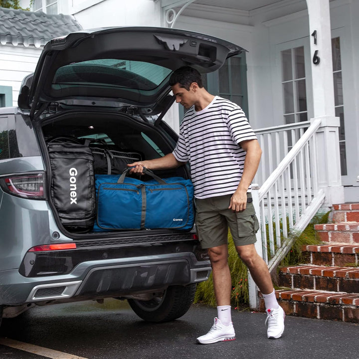 Gonex Faltbares Reisegepäck Leicht 40/60/80/100/150L Grosse Reisetasche Sporttasche für Reise Gym Ur