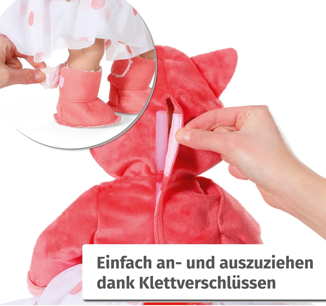 Baby Annabell, Puppenkleidung 43 cm, Deluxe Eichhörnchen Tutu 43cm, warmes Oberteil mit Tüllrock, 70