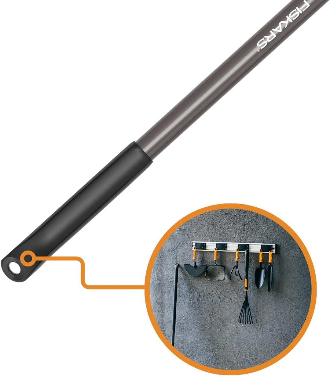 Fiskars OneClick Fugenbürste & Stiel L, Set, Stiellänge: 161 cm, 1080719