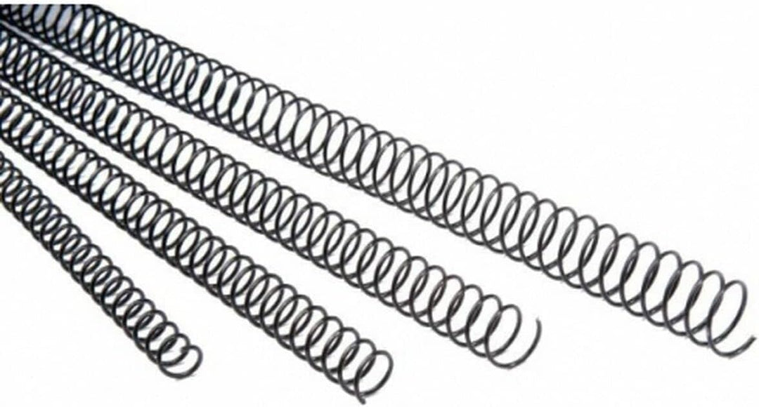 Fellowes 53150 – Pack von metallischen 50 Spiralen, 30 mm, schwarz Schwarz 30 mm, Schwarz 30 mm