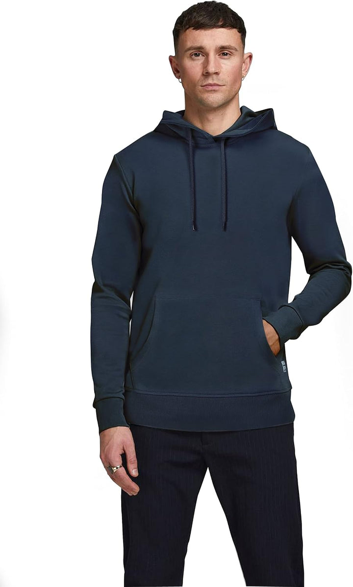 JACK &amp; JONES Male Kapuzenpullover Einfarbig Kapuzenpullover | Hoodie XS Insignia Blue, XS Insignia B