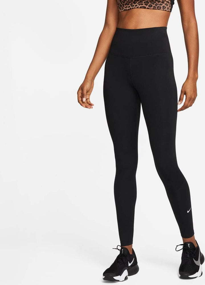Nike Damen Leggings One Df Hr XS Black/White, XS Black/White