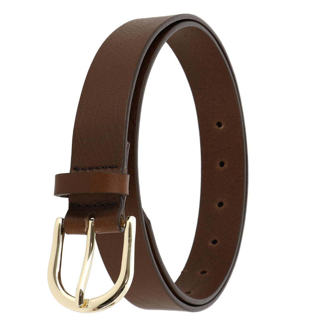 FASHIONGEN - Damengürtel aus pflanzlich gegerbtem Vollnarbenleder, 3 cm breiter ledergürtel, Damengü