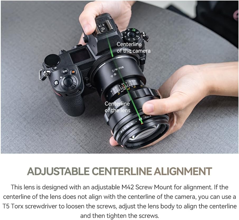 TTARTISAN 75mm f1.5 Swirly Bokeh Objektiv, manuelles Vollformat-Objektiv mit grosser Blende für M42-