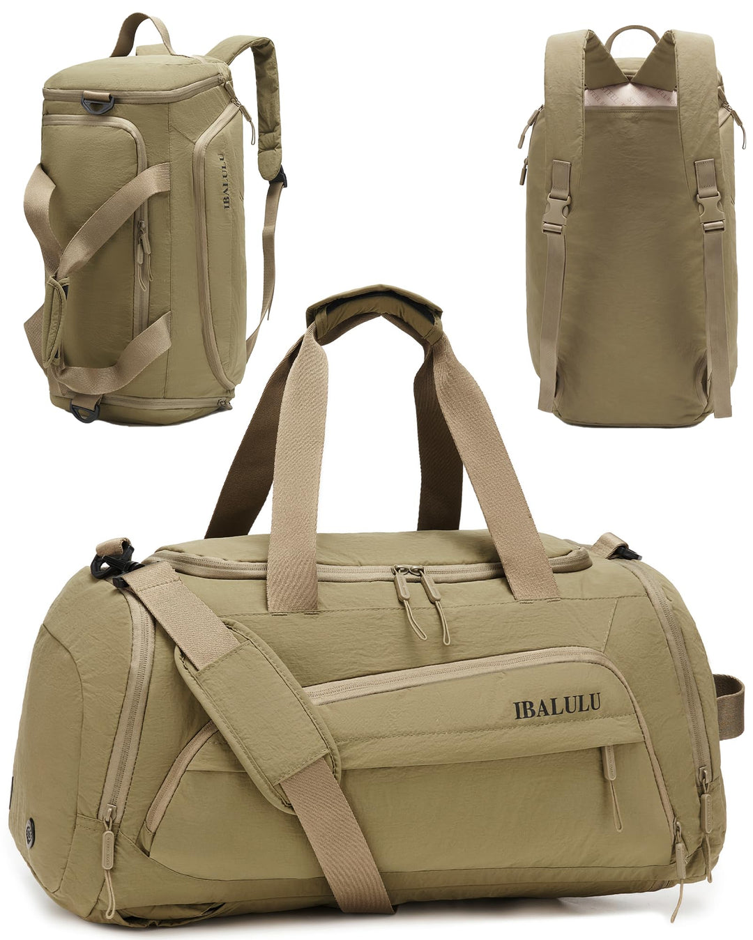 Sporttasche mit Rucksackfunktion - Reisetasche mit Schuhfach und Nassfach, Wasserdicht Gym Bag für H