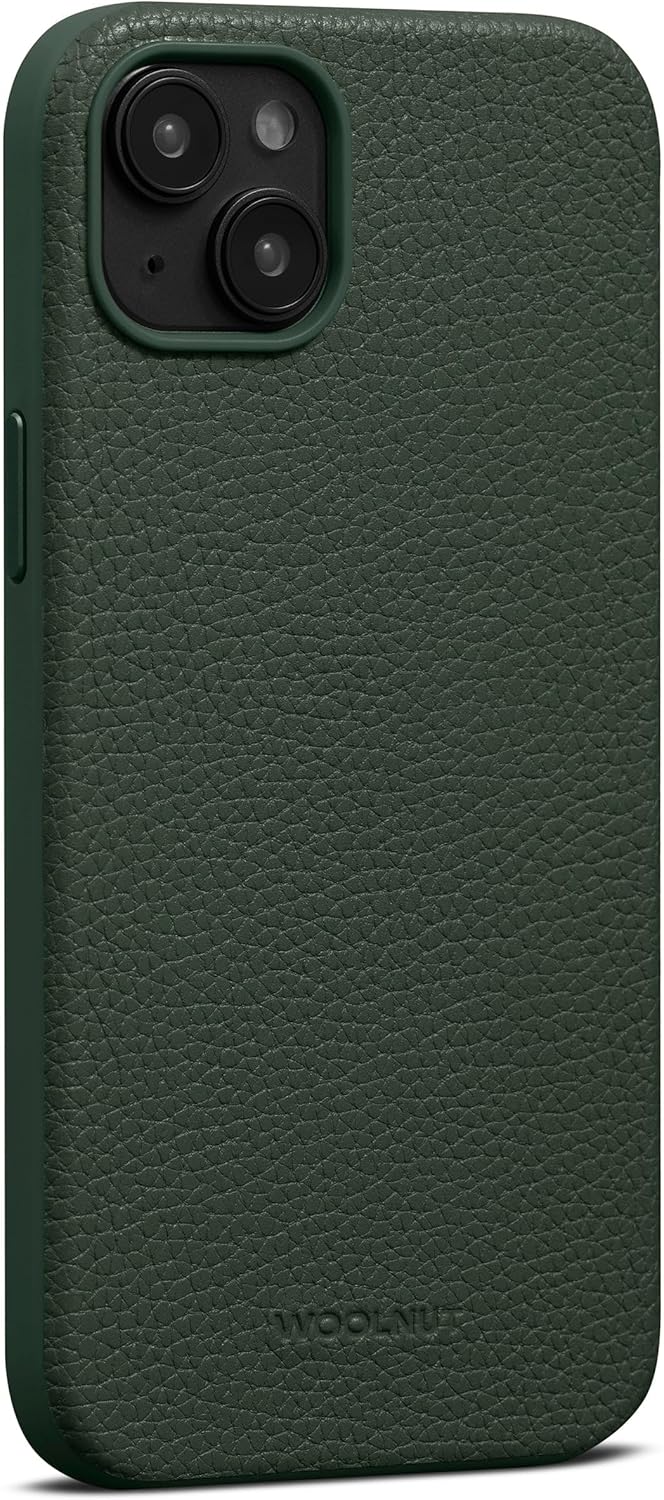 Woolnut Leder Hülle Case für iPhone 15 Plus - Grün iPhone 15 Plus Grün, iPhone 15 Plus Grün