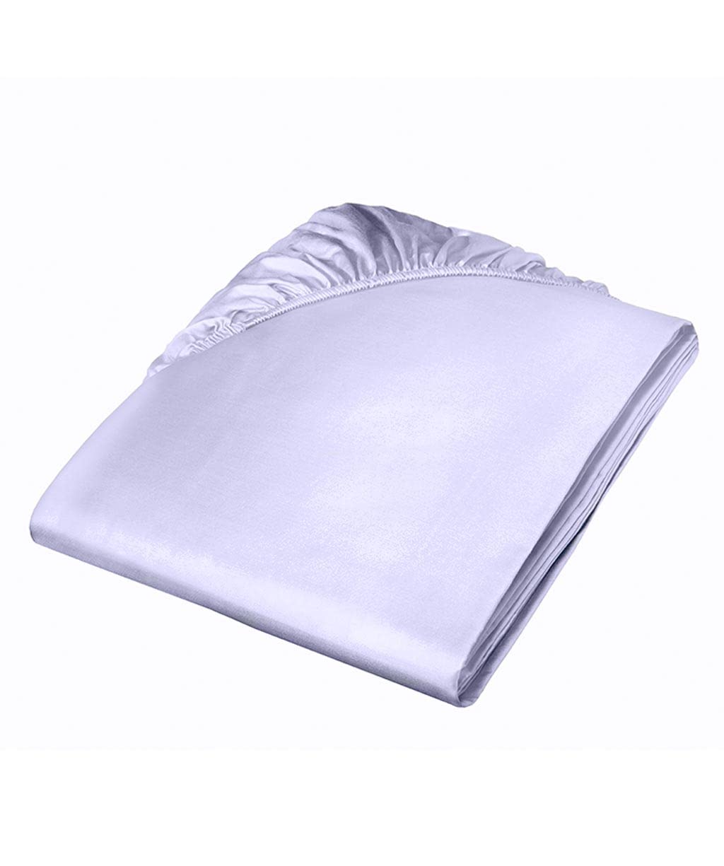 Fleuresse Colours Spannlaken, Uni-Mako-Satin, blau, cm 160 x 200 Helllavendel, 160 x 200 Helllavende