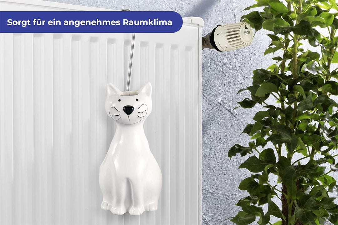 Maximex Luftbefeuchter Katze 2er Set, für ein gesundes und angenehmes Raumklima, einfach über den He