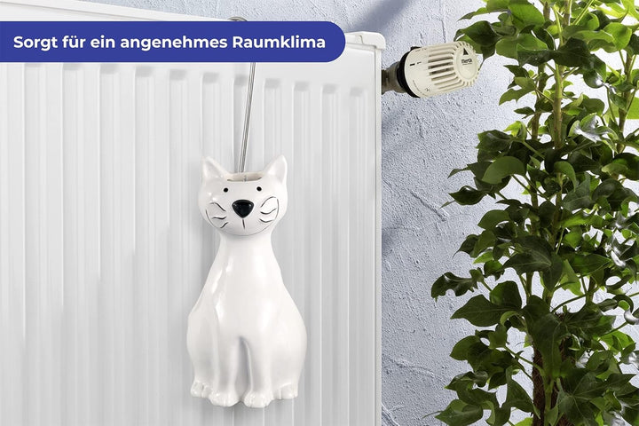 Maximex Luftbefeuchter Katze 2er Set, für ein gesundes und angenehmes Raumklima, einfach über den He