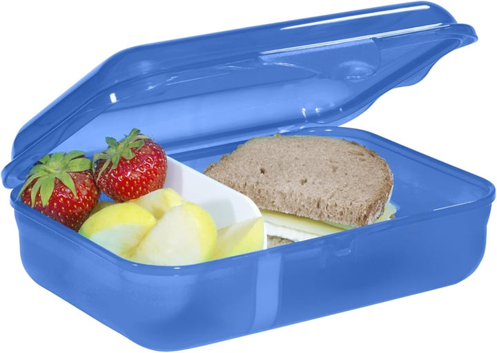 Step by Step Lunchbox „Manta Rio“ blau, mit Trennwand und Klickverschluss, spülmaschinenfest, BPA-fr