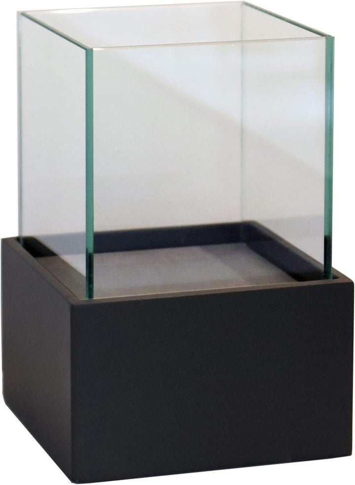 Deko-Windlicht Kerzenhalter viereckig CANDELITA - Schwarz Matt 20x20x29 20x20x29 Schwarz Matt, 20x20