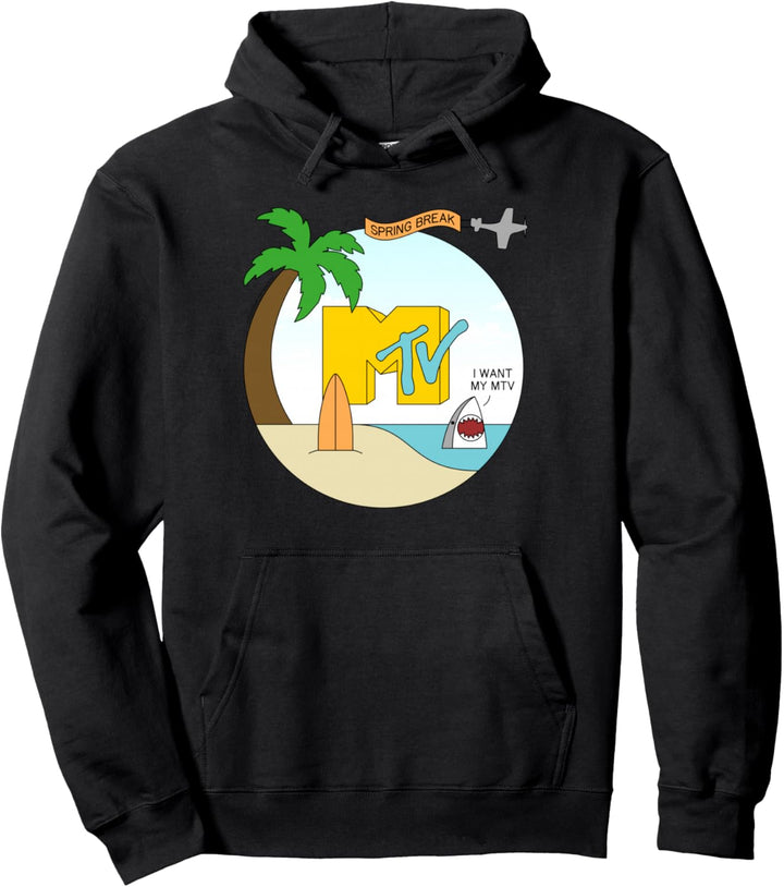 MTV Spring Break Shark-Grafik Pullover Hoodie