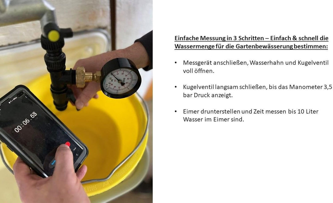 Plug&Rain DVS Beregnung Messgerät: Wie viele Regner an die Gartenbewässerung? Bewässerung für deinen
