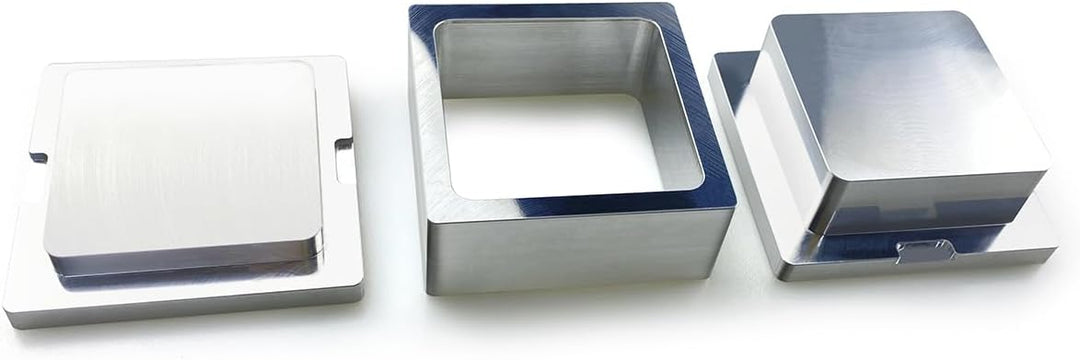 LTQ Vapor 6.3x6.3 cm Quadratische Kolophonium Pre Press Mold, Vorpressform aus Metall für die DIY-Ex