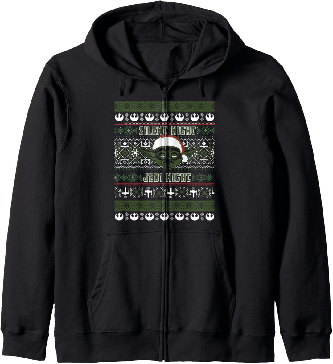 Star Wars Yoda Silent Night Christmas Sweater Kapuzenjacke