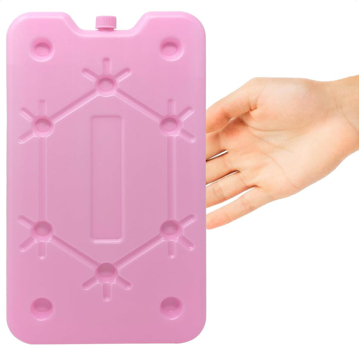 com-four® 4X Extra flaches Kühlakku - Platzsparend und ideal für Kühlbox und Kühltasche - Grosses Kü