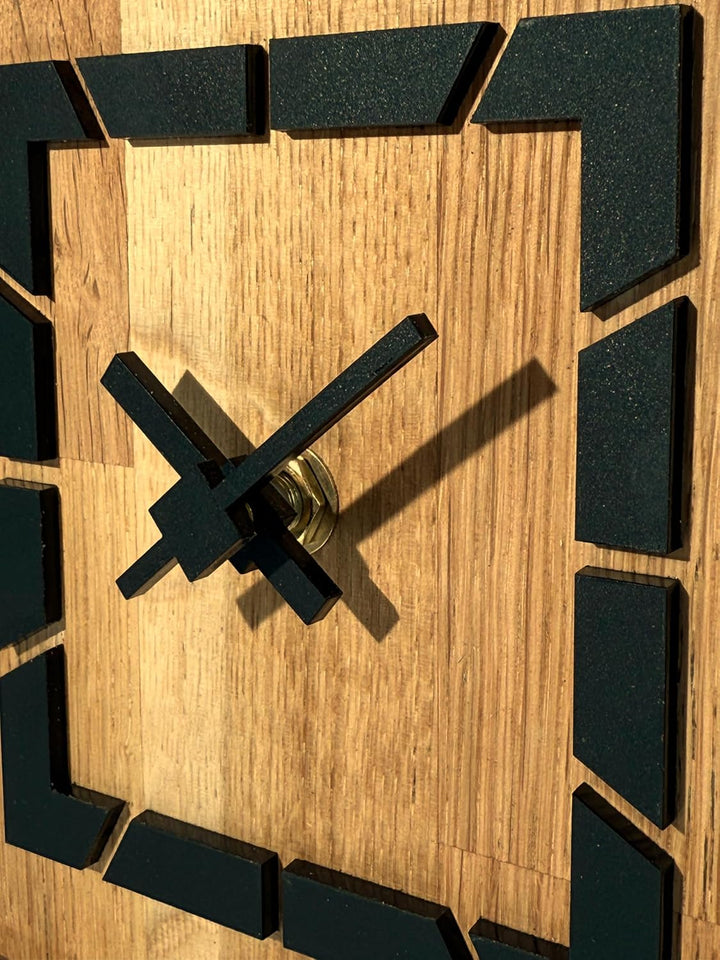 Modern standuhr klein aus Holz Eiche Wohnzimmer Badezimmer (Style 9), Style 9