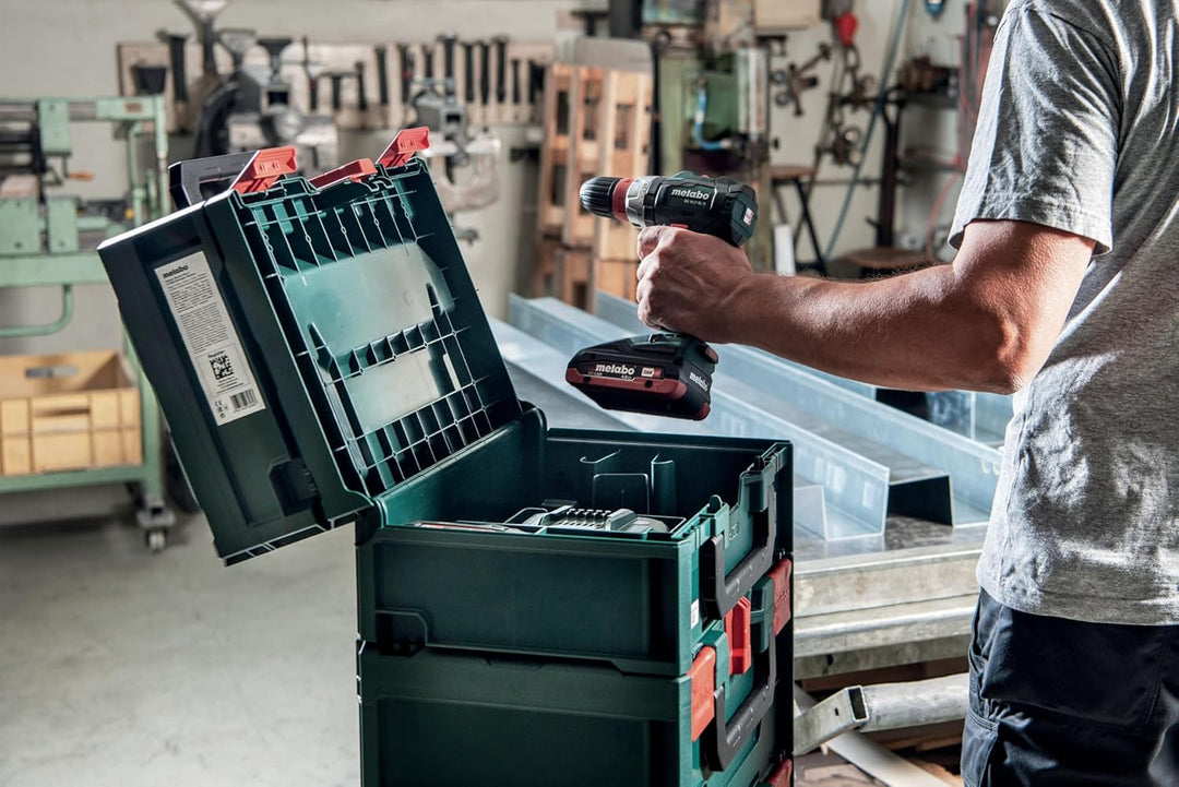 Metabo metaBOX 165 L für Winkelschleifer (626890000) Abmessungen: 496 x 296 x 165 mm, Koffervolumen:
