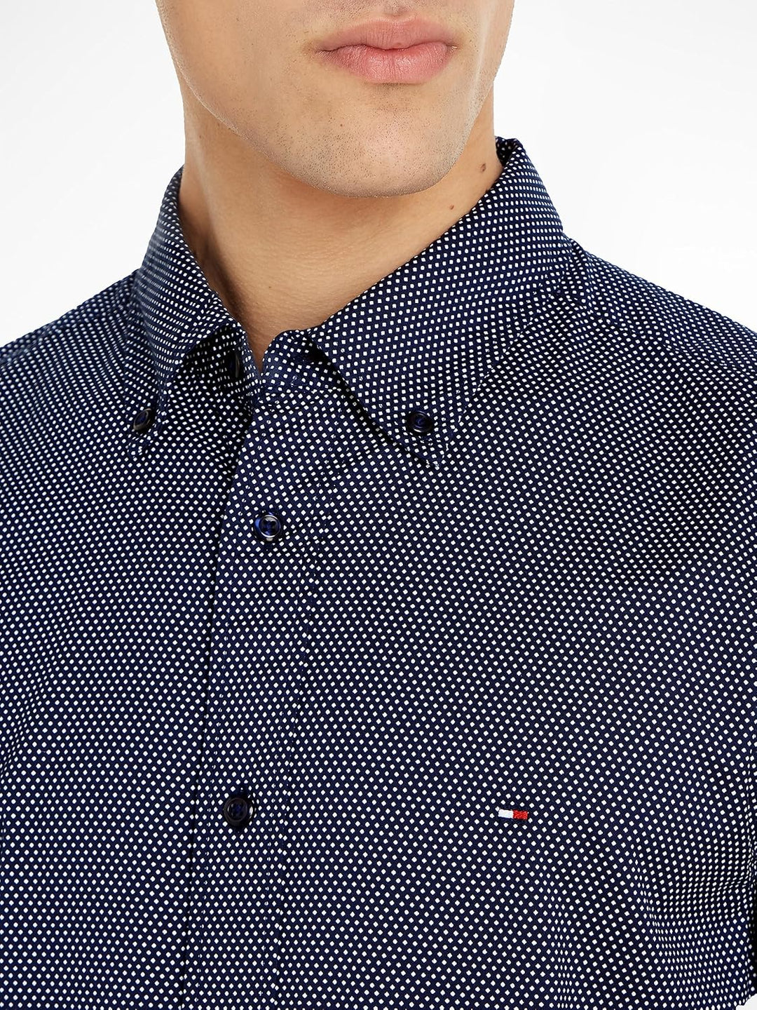 Tommy Hilfiger Regular Fit Hemd L Blau (Carbon Navy / White), L Blau (Carbon Navy / White)