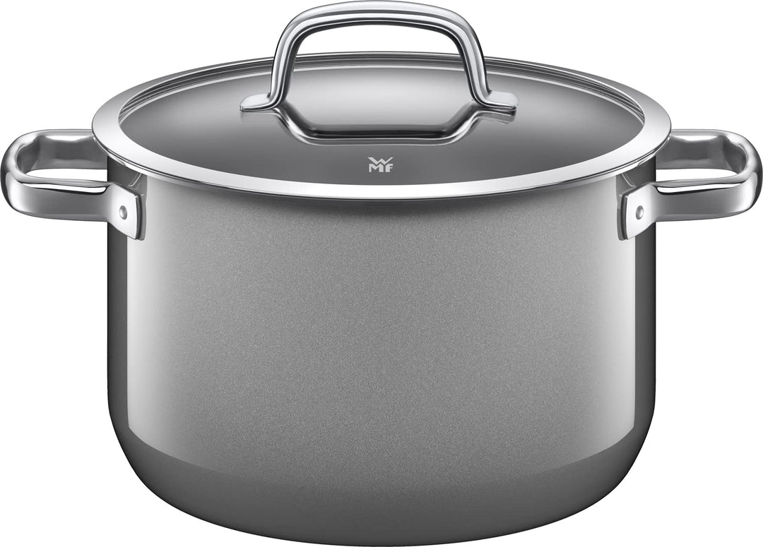 WMF Fusiontec Mineral Kochtopf gross 24cm, Glasdeckel, Fleischtopf Induktion 6,4l, High-Tech Keramik