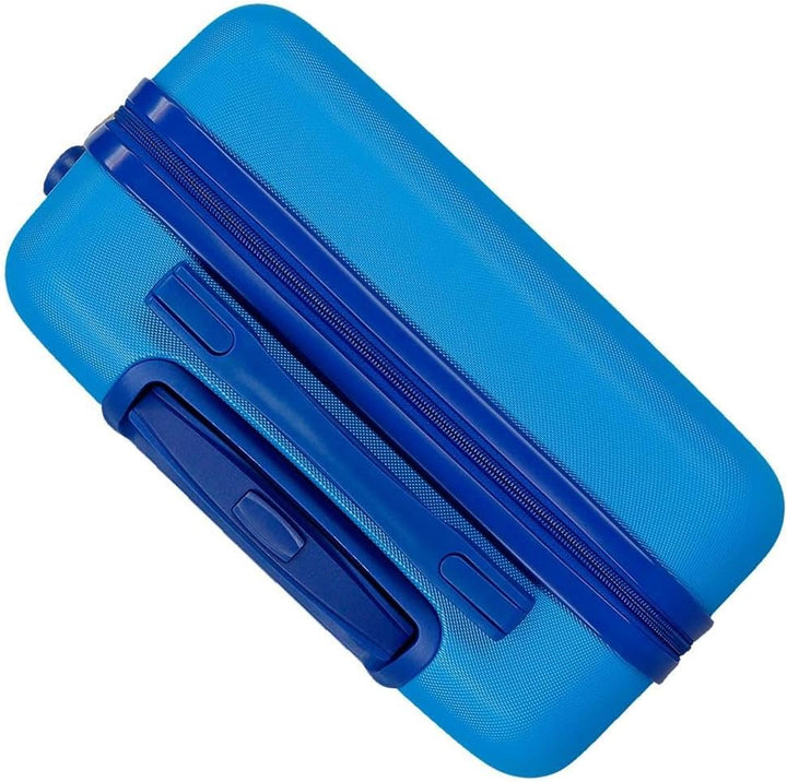 Enso Rob Friend Kabinentrolley, blau, 38 x 55 x 20 cm, starr, ABS, Zahlenschloss, 34 l, 2 kg, 4 Räde