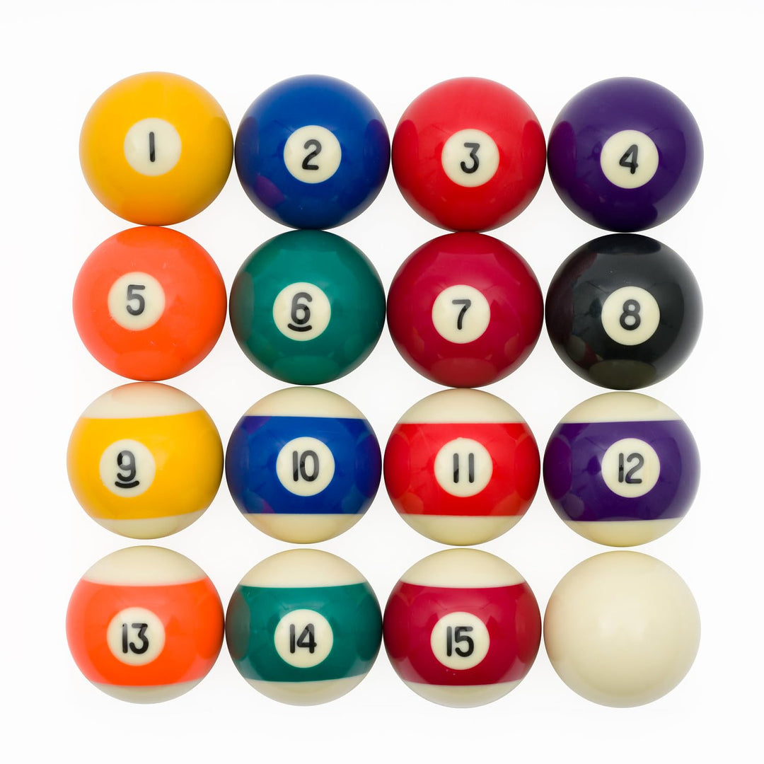 Automaten Hoffmann Billardkugeln Set Pool | Satz mit 16 polierten u. geschliffenen Poolbillard Kugel